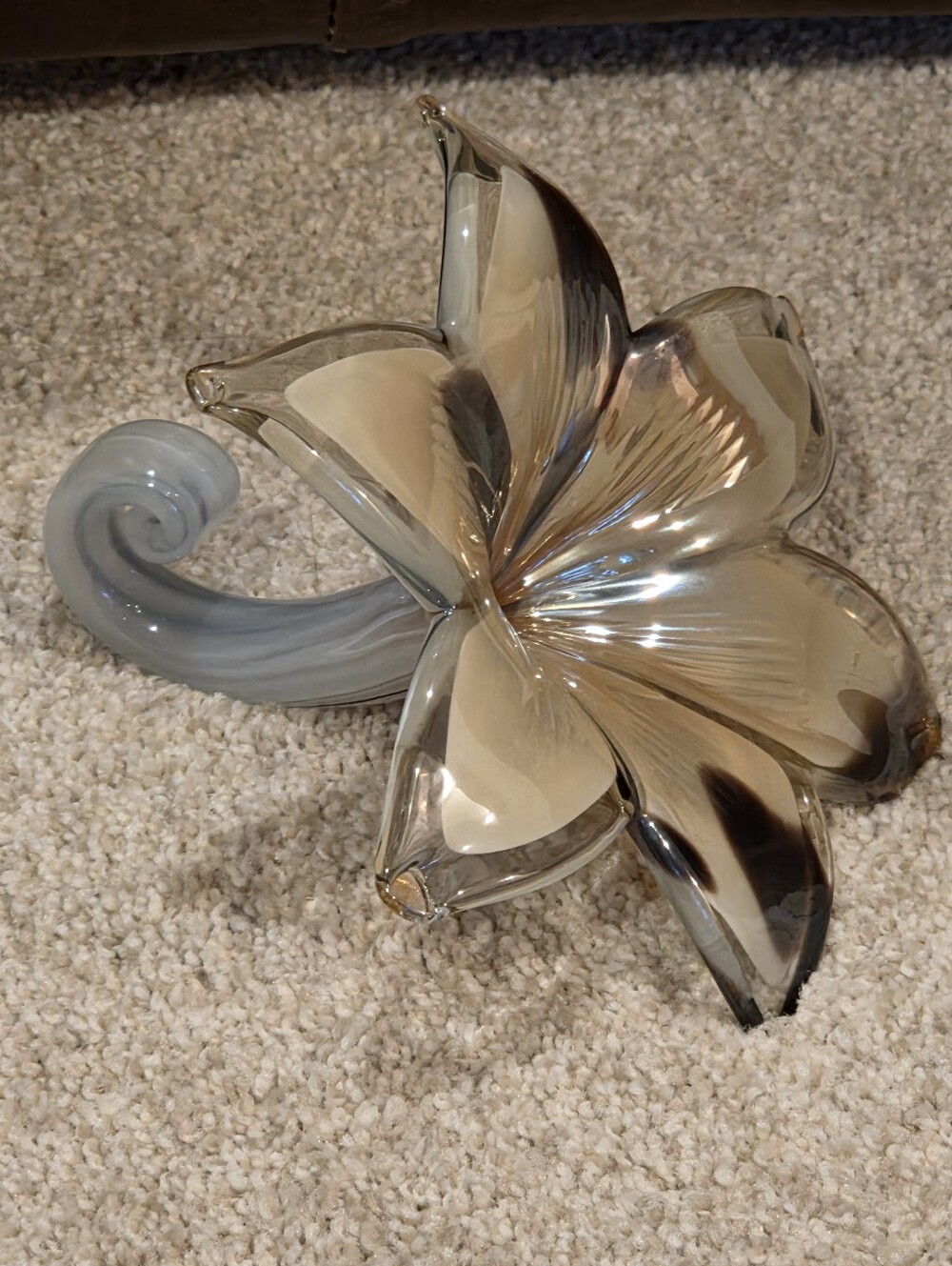 Art Glass Handblown Flower